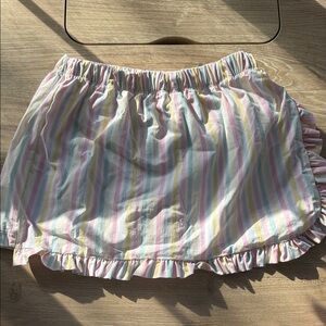 Colorful Striped Kids Skort